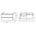Тумба Jacob Delafon VOX EB2028-RA-G1C, 80х45,2 см, белый EB2028-RA-G1C