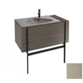 Тумба под раковину Jacob Delafon Nouvelle Vague 100 см, EB3031-NR2, цвет - коричневая кожа EB3031-NR2
