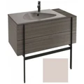 Тумба под раковину Jacob Delafon Nouvelle Vague 100 см, EB3031-S42, с выступом, цвет - пыльная роза сатин EB3031-S42