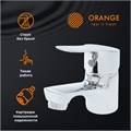 Orange Dia M45-021cr однозахватный смеситель для раковины без донного клапана (подходит донный клапан Orange X1-004 cr) M45-021cr