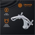 Orange Kristi  M33-021cr  двухзахватный смеситель для раковины без донного клапана (подходит донный клапан Orange X1-004 cr) M33-021cr