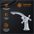 Orange Kristi  M33-021cr  двухзахватный смеситель для раковины без донного клапана (подходит донный клапан Orange X1-004 cr) M33-021cr