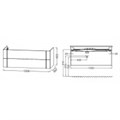Тумба под раковину Jacob Delafon Nouvelle Vague 120 см, EB3035-M47, 2 ящика, цвет - оливковый матовый EB3035-M47