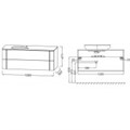 Тумба под раковину Jacob Delafon Nouvelle Vague 120 см, EB3041-M63, слива мягкий EB3041-M63