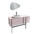 Тумба под раковину Jacob Delafon Nouvelle Vague 145 см, EB3043RU-M61, черный мягкий EB3043RU-M61