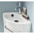 Тумба под раковину Jacob Delafon Odeon Rive Gauche EB2580G-R5-G1C, 45 см, петли слева, ручка хром, цвет белый глянцевый EB2580G-R5-G1C