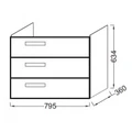 Тумба под раковину Jacob Delafon Rythmik EB1308-R3 цвет Малиновый EB1308-R3