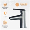Orange Tony M54-021gr однозахватный смеситель для раковины без донного клапана (подходит донный клапан Orange X1-004 cr), цвет: графит M54-021Gr