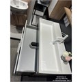 Тумба под раковину Jacob Delafon Vivienne 100 см, корпус дуб табак, фасад белый сатин, EB1585-E52-F30 EB1585-E52-F30