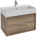 Тумба под раковину Jacob Delafon Vivienne 80 см, корпус дуб табак, фасад дуб табак, без ручек, EB1584-E52-E52 EB1584-E52-E52