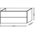 Тумба под раковину Jacob Delafon Vox EB2075-R1-E16, 100 см, цвет ореховое дерево EB2075-R1-E16