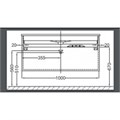 Тумба под раковину Jacob Delafon Vox EB2076-R1-E16 100 х 46 см, правосторонняя, цвет - ореховое дерево EB2076-R1-E16