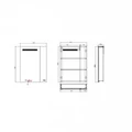 Зеркальный шкаф Jacob Delafon Madeleine EB2202-NF, 60 см, LED подсветка, сенсор, цвет белый EB2202-NF