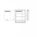 Зеркальный шкаф Jacob Delafon Madeleine EB2203-NF, 80 см, LED подсветка, сенсор, цвет белый EB2203-NF