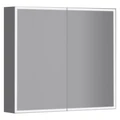Зеркальный шкаф Jacob Delafon Parallel EB2292-NF, 80 см, LED подсветка, инфракрасный выключатель, цвет белый EB2292-NF