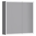 Зеркальный шкаф Jacob Delafon Parallel EB2293-NF, 60 см, LED подсветка, инфракрасный выключатель, цвет белый EB2293-NF
