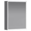 Зеркальный шкаф Jacob Delafon Parallel EB2294-NF, 50 см, LED подсветка, инфракрасный выключатель, цвет белый EB2294-NF