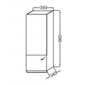 Пенал Jacob Delafon ODEON UP 35 см, EB893G-N18, петли слева, белый EB893G-N18