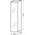 Пенал Jacob Delafon Rythmik/Odeon Up, EB998-G80, 35 см, светло-коричневый EB998-G80