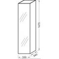 Пенал Jacob Delafon Rythmik/Odeon Up, EB998RU-J5, 35 см, белый блестящий EB998RU-J5