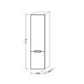Шкаф-пенал Jacob Delafon Reve EB1141G-G1C, 45 см, петли слева, цвет белый EB1141G-G1C