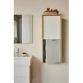 Шкаф-пенал Jacob Delafon Vivienne EB1510-E70-N18, 40 х 100 см, ручки хром, корпус арлингтонский дуб, фасад белый глянцевый EB1510-E70-N18