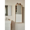 Шкаф-пенал Jacob Delafon Vivienne EB1510-E70-N18, 40 х 100 см, ручки хром, корпус арлингтонский дуб, фасад белый глянцевый EB1510-E70-N18