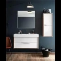 Шкаф-пенал Jacob Delafon Vivienne EB1665-J5-E75, 40 см, подвесной, ручки хром, корпус белый блестящий, фасад дуб давос натуральный EB1665-J5-E75