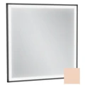 Зеркало Jacob Delafon Allure EB1433-S09, 60 х 60 см, с подсветкой, бесконтактным выключателем, лакированная рама телесный сатин EB1433-S09