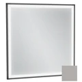 Зеркало Jacob Delafon Allure EB1433-S21, 60 х 60 см, с подсветкой, бесконтактным выключателем, лакированная рама серый титан сатин EB1433-S21