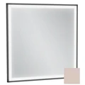 Зеркало Jacob Delafon Allure EB1433-S42, 60 х 60 см, с подсветкой, бесконтактным выключателем, лакированная рама пыльная роза сатин EB1433-S42