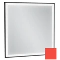 Зеркало Jacob Delafon Allure EB1433-S44, 60 х 60 см, с подсветкой, бесконтактным выключателем, лакированная рама алый сатин EB1433-S44