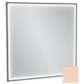 Зеркало Jacob Delafon Allure EB1435-S09, 80 х 80 см, с подсветкой, бесконтактным выключателем, лакированная рама телесный сатин EB1435-S09