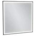 Зеркало Jacob Delafon Allure EB1435-S14, 80 х 80 см, с подсветкой, бесконтактным выключателем, лакированная рама черный сатин EB1435-S14
