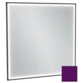 Зеркало Jacob Delafon Allure EB1435-S20, 80 х 80 см, с подсветкой, бесконтактным выключателем, лакированная рама сливовый сатин EB1435-S20