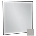 Зеркало Jacob Delafon Allure EB1435-S21, 80 х 80 см, с подсветкой, бесконтактным выключателем, лакированная рама серый титан сатин EB1435-S21