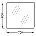 Зеркало Jacob Delafon Odeon Up, EB1082-NF, 70 см EB1082-NF