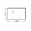 Зеркало Jacob Delafon Struktura EB1099-NF 100 см EB1099-NF