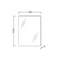 Зеркало Jacob Delafon Struktura EB1209-NF 80 см EB1209-NF