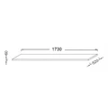 Столешница Jacob Delafon Parallel EB52-1730-N18, 173 см, белый блестящий EB52-1730-N18