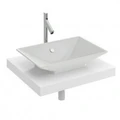 Столешница Jacob Delafon Parallel EB53-1000-N18, 100 см, белый блестящий EB53-1000-N18