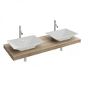 Столешница Jacob Delafon Parallel EB54-1400-N18, 140 см, белый блестящий EB54-1400-N18
