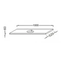 Столешница Jacob Delafon Parallel EB56-1000-N18, 100 см, белый блестящий EB56-1000-N18