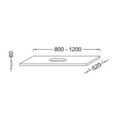 Столешница Jacob Delafon Parallel EB65-1200-E10, цвет - квебекский дуб EB65-1200-E10