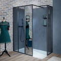Душевое ограждение Jacob Delafon Nouvelle Vague, 100 см, профиль черный, стекло тонированное и зеркальное, E94WI30-VTG/E94WI40-MZ/E94WS30-VTG E94WI30-VTG/E94WI40-MZ/E94WS30-VTG