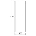 Душевой уголок Jacob Delafon Contra XXL, 160 x 40 см, E22T121-GA/E22L40-GA/E22FT100-GA, профиль хром, стекло прозрачное E22T121-GA/E22L40-GA/E22FT100-GA
