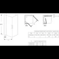 Душевой уголок Jacob Delafon Contra, 100 x 90 см, E22T91-GA/E22T101-GA, профиль хром, двустворчатый E22T91-GA/E22T101-GA