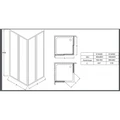 Душевой уголок Jacob Delafon Serenity E14A90-GA, 90 х 90 см, квадратный, профиль хром, стекло прозрачное E14A90-GA
