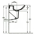 Полупьедестал Jacob Delafon Escale 19028W-00 19028W-00