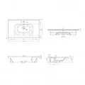 Раковина Jacob Delafon Madeleine EXCL112-00, 80 x 45 см, белая EXCL112-00